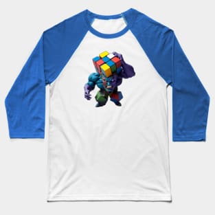 Rubik's Cube Villain Baseball T-Shirt